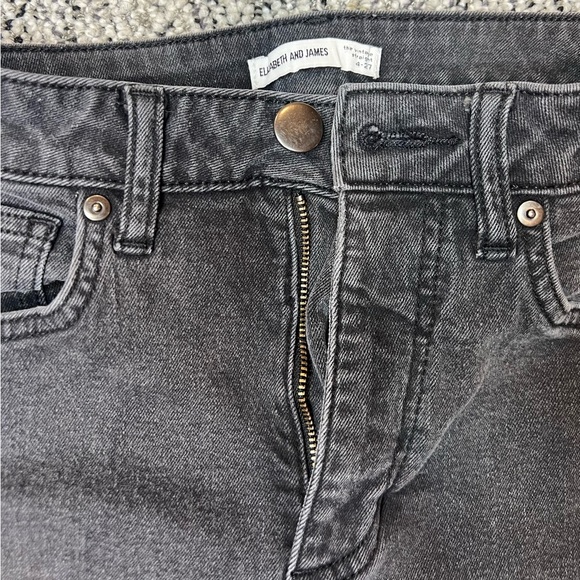 Elizabeth and James The Vintage Straight Women’s Black Jeans Denim size 27 or 4 - Picture 4 of 7